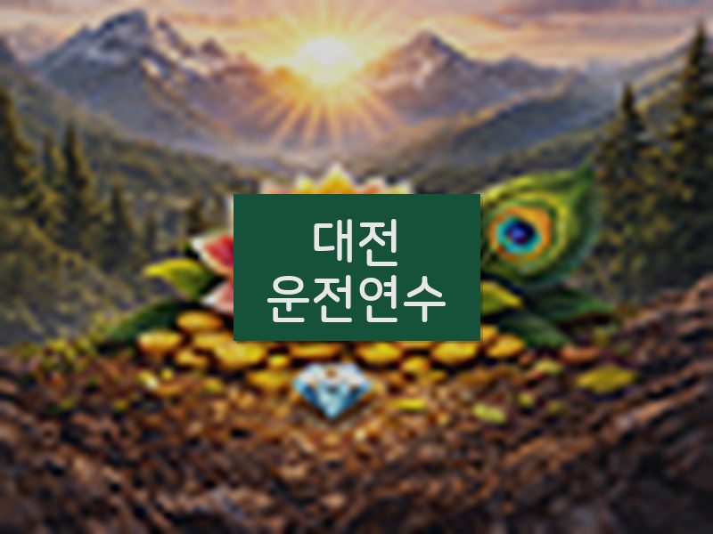 대전운전연수 후기