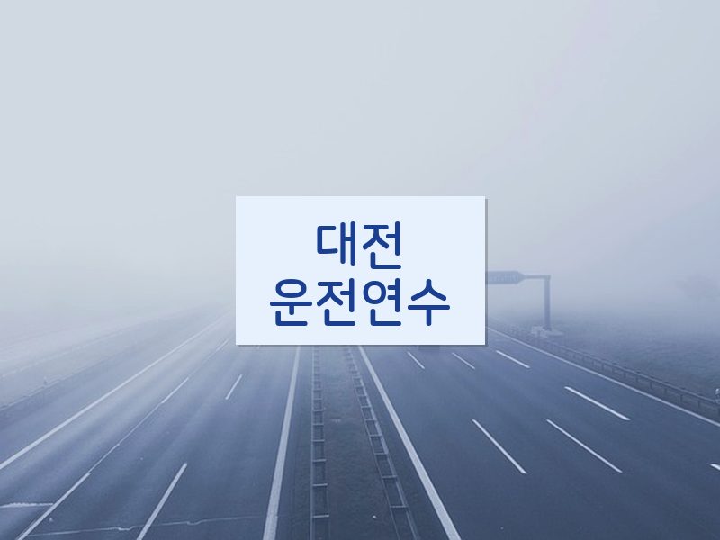 대전운전연수 후기