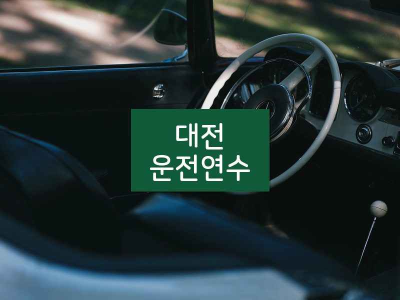 대전운전연수 후기