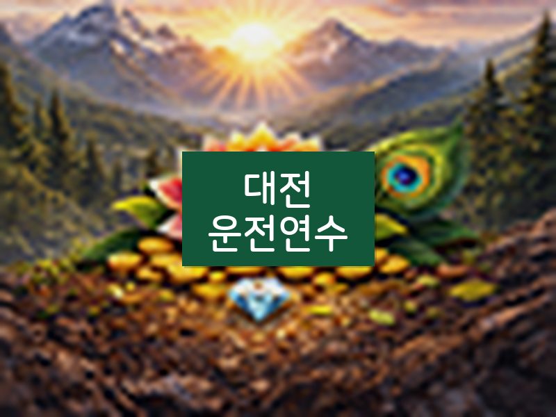대전운전연수 후기