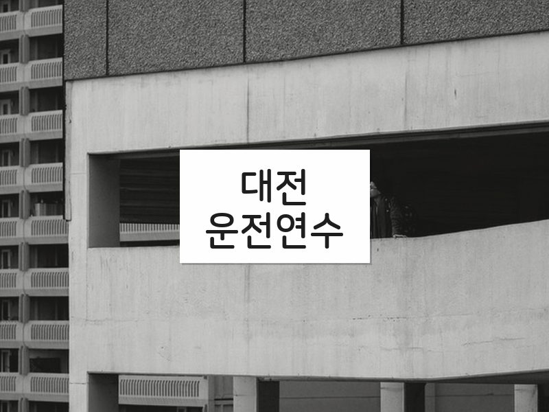 대전운전연수 후기