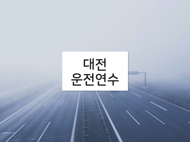 대전운전연수 후기