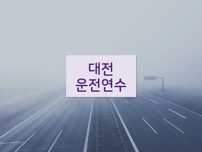 대전운전연수 후기