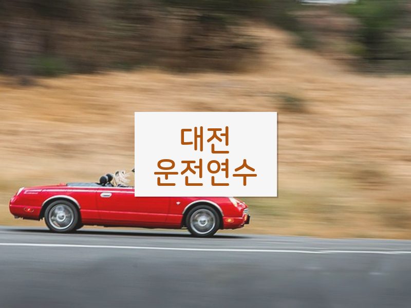 대전운전연수 후기