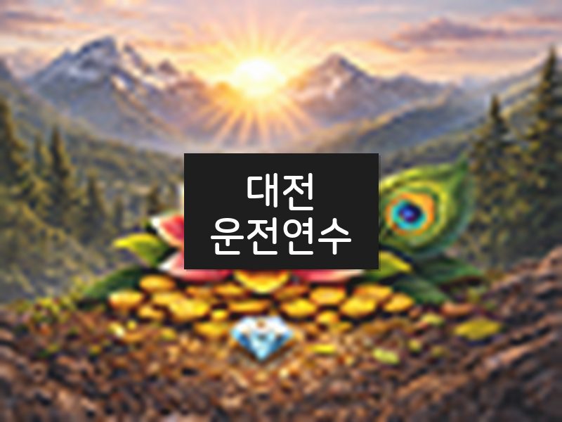 대전운전연수 후기