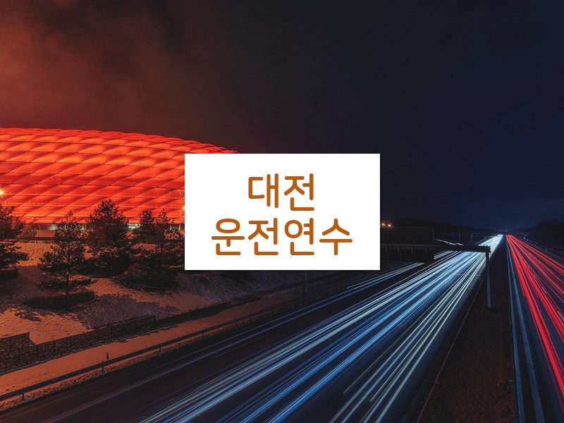 대전운전연수 후기