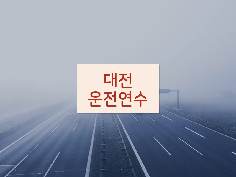 대전운전연수 후기