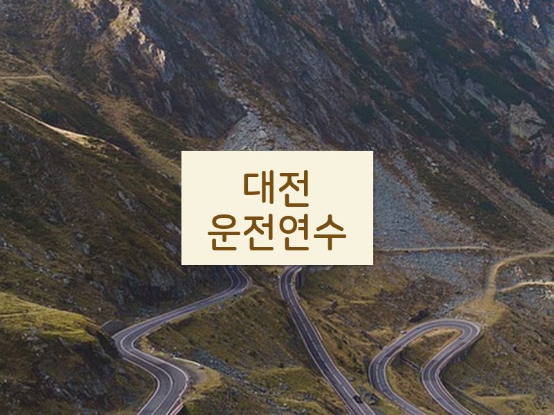 대전운전연수 후기