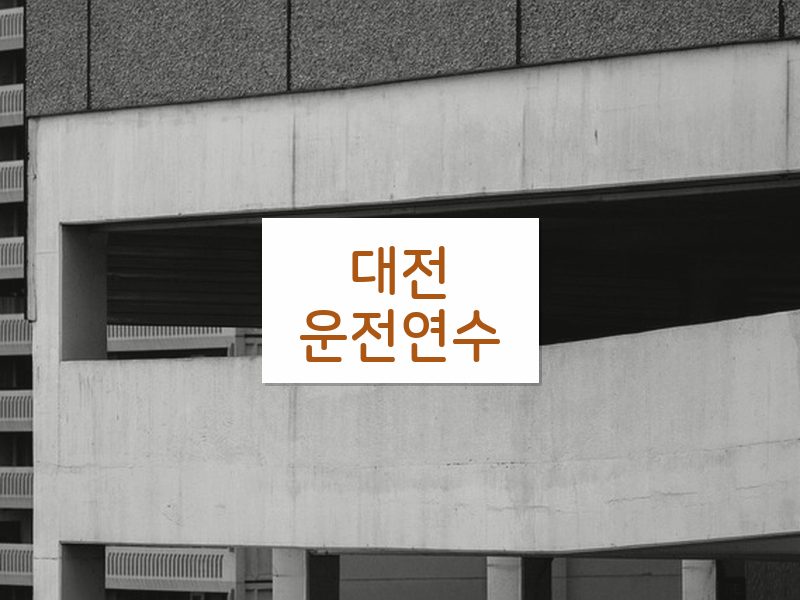 대전운전연수 후기