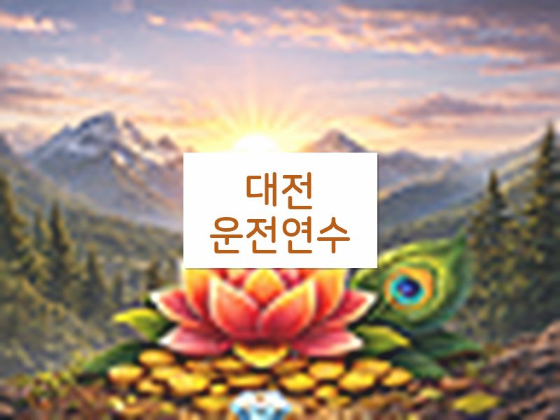 대전운전연수 후기